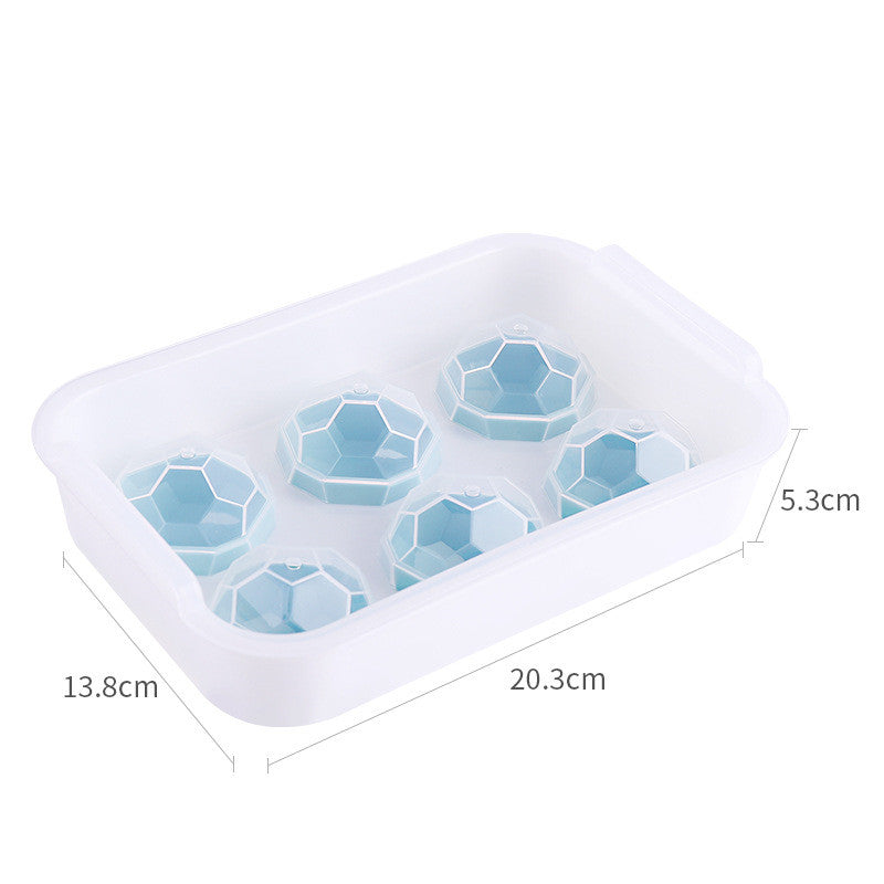 Silicone Ice Ball Tray with Cover Reusable Ice Cubes Maker