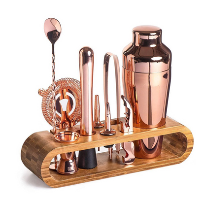 Stainless Steel 10-piece Cocktail Shaker Set