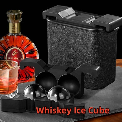 Whiskey Ice Cube Ice Hockey Skull