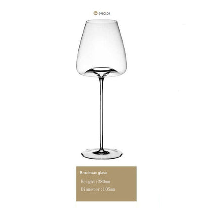 Ultra-thin Concave-convex Wine Glass